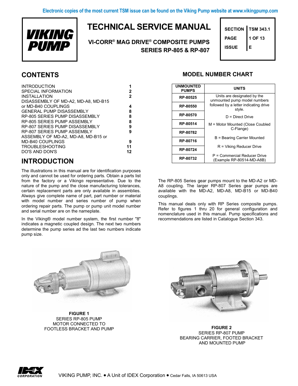 Viking Pump TSM343.1: Vi-Corr Mag Drive User Manual | 13 pages