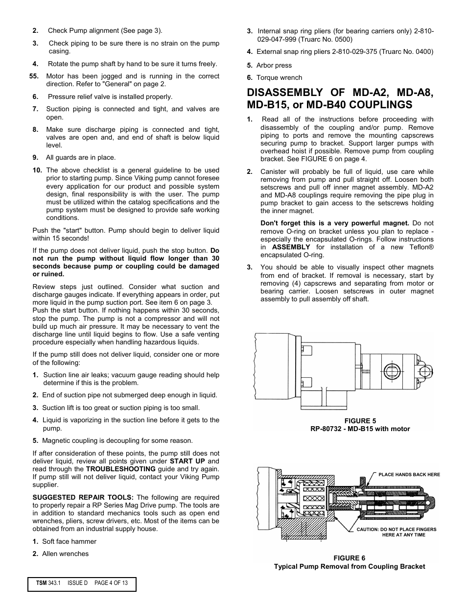 Viking Pump TSM343.1: Vi-Corr Mag Drive User Manual | Page 4 / 13