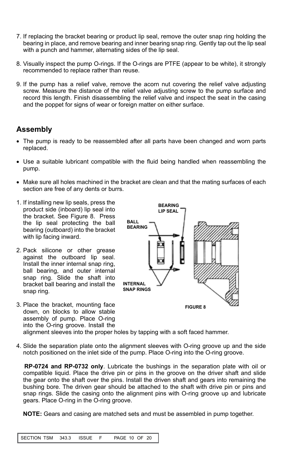 Assembly | Viking Pump TSM343.3: Vi-Corr Pumps User Manual | Page 10 / 20