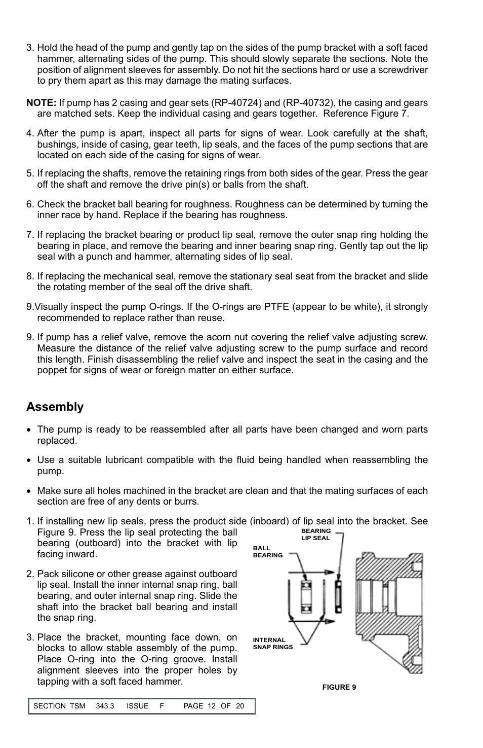 Assembly | Viking Pump TSM343.3: Vi-Corr Pumps User Manual | Page 12 / 20