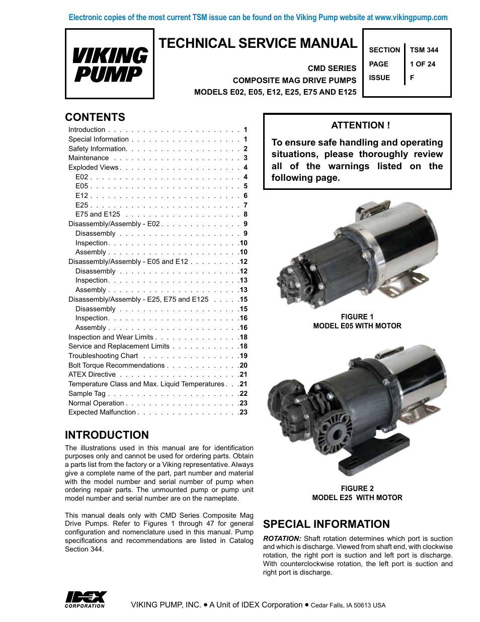 Viking Pump TSM344: CMD Mag Drive User Manual | 24 pages