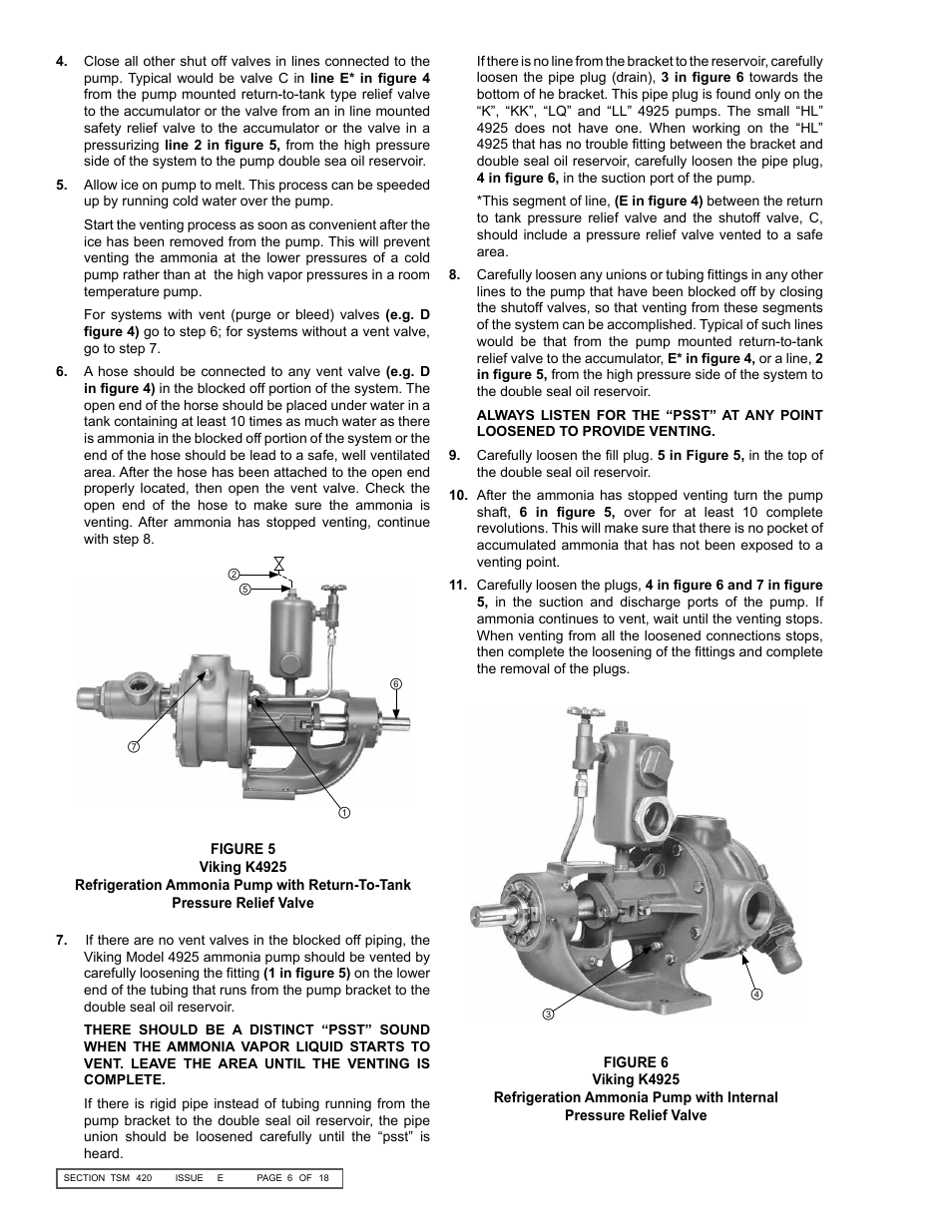 Viking Pump TSM420: HL-LL 4925 User Manual | Page 6 / 18