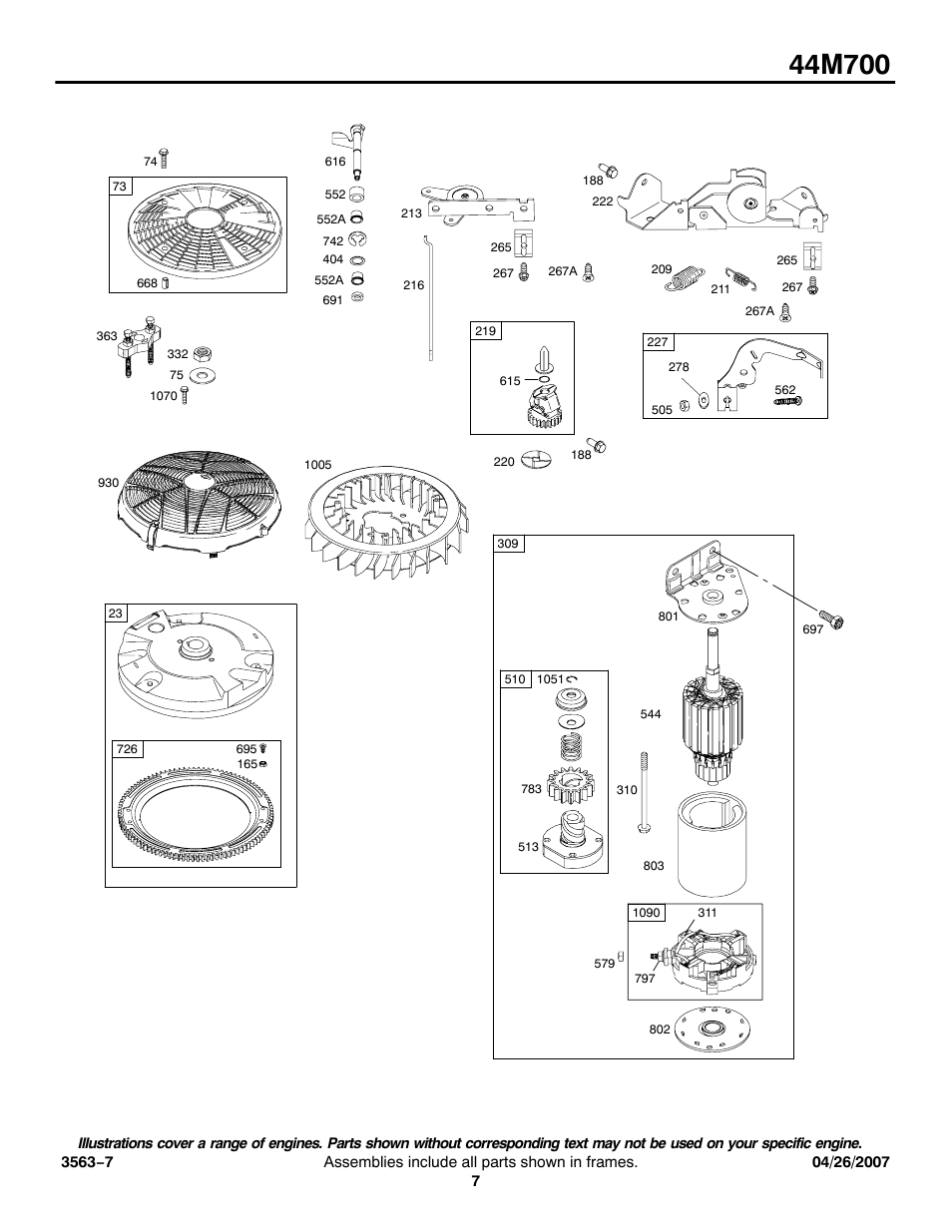 Briggs & Stratton 44M700 User Manual | Page 7 / 12
