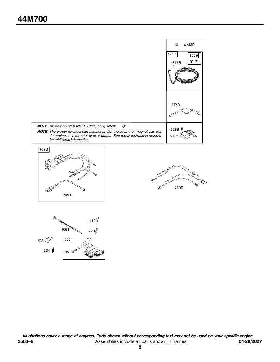 Briggs & Stratton 44M700 User Manual | Page 8 / 12