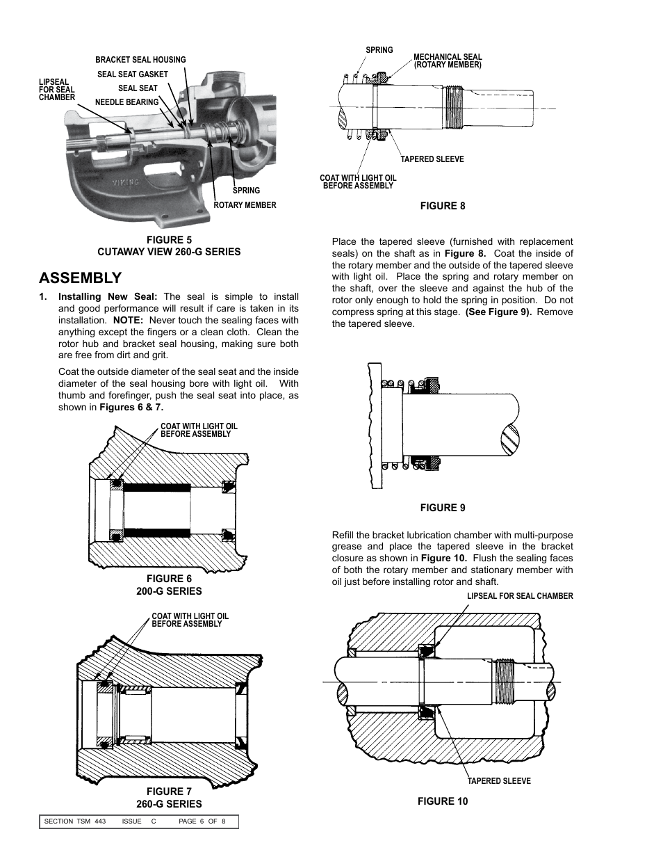 Assembly | Viking Pump TSM443: K-LL 4205-G LP Gas User Manual | Page 6 / 8