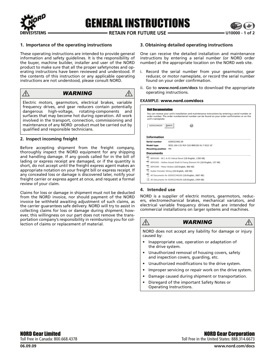 Viking Pump NORD TSM For NORDBLOC.1 Reducers User Manual | 17 pages