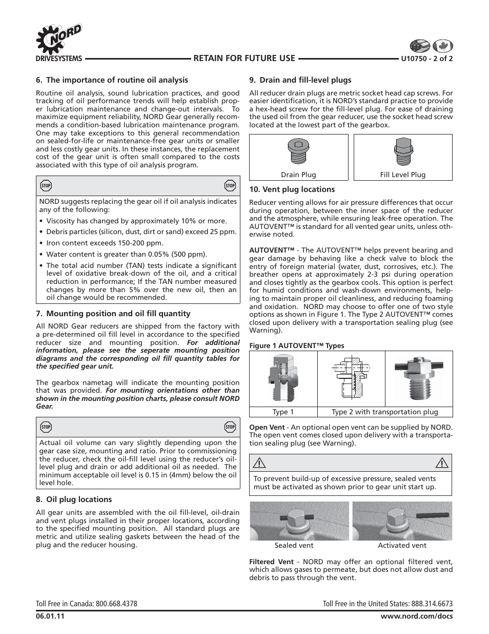 Helical & bevel reducer lubrication | Viking Pump NORD TSM For NORDBLOC.1 Reducers User Manual | Page 13 / 17