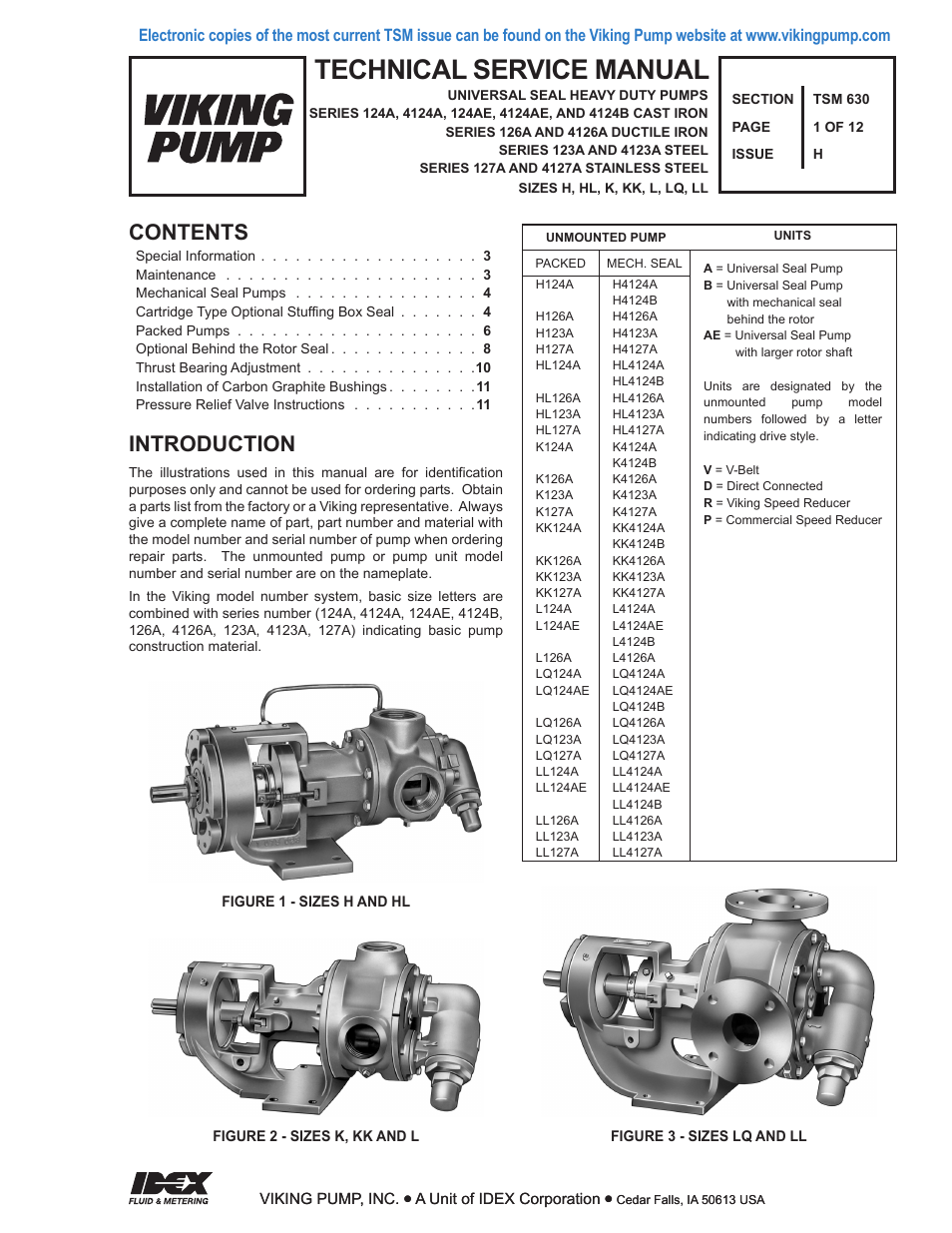 Viking Pump TSM630: H-LL Universal Seal User Manual | 12 pages