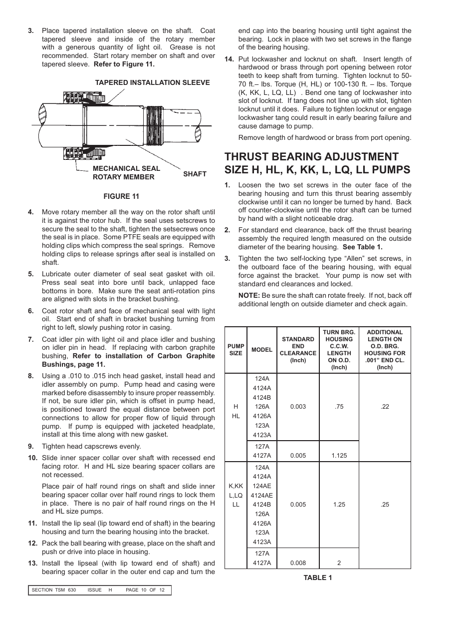 Viking Pump TSM630: H-LL Universal Seal User Manual | Page 10 / 12