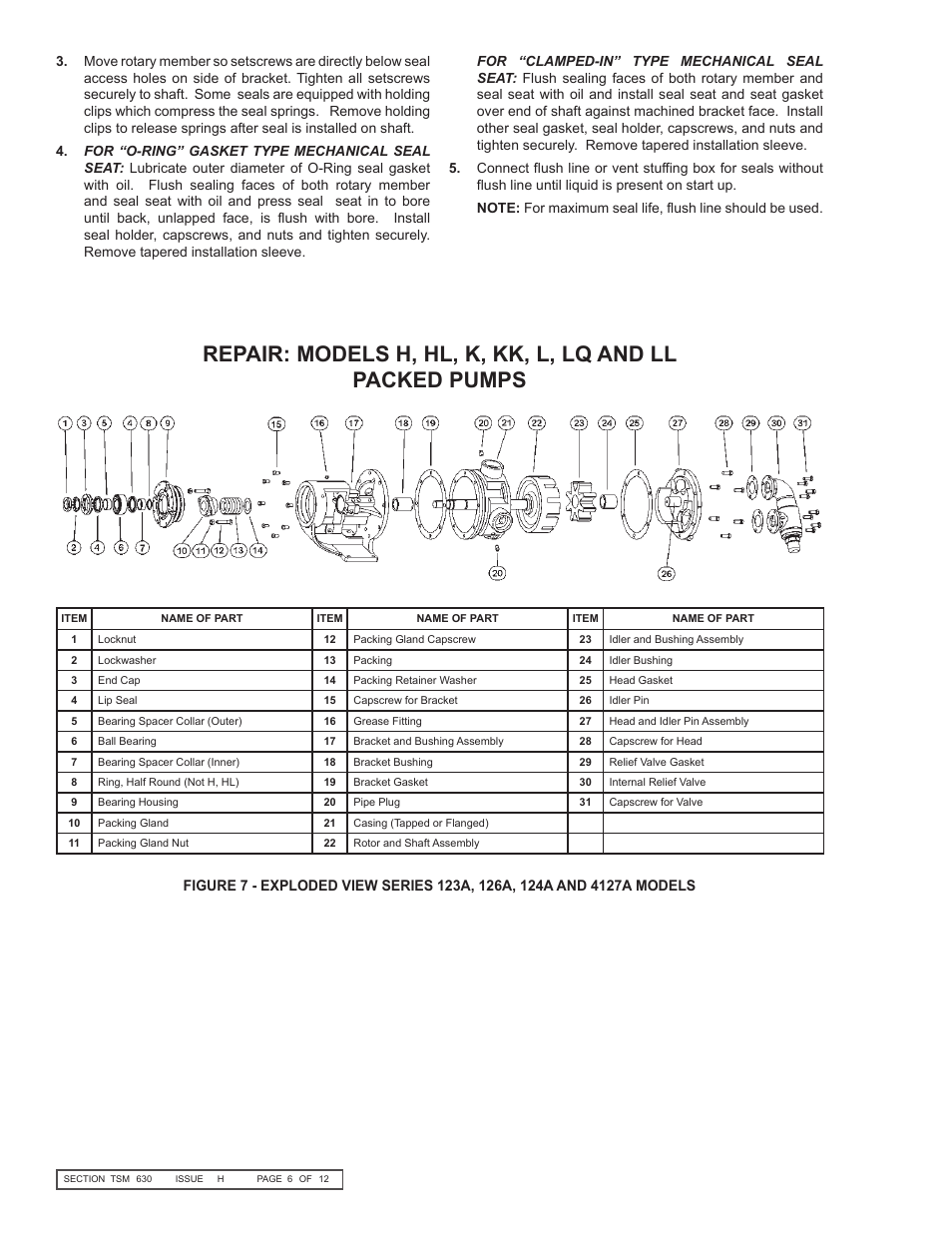 Viking Pump TSM630: H-LL Universal Seal User Manual | Page 6 / 12