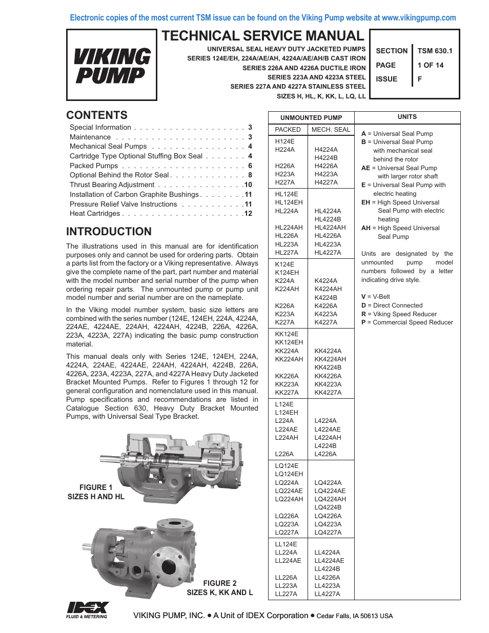 Viking Pump TSM630.1: H-LL Universal Seal User Manual | 14 pages