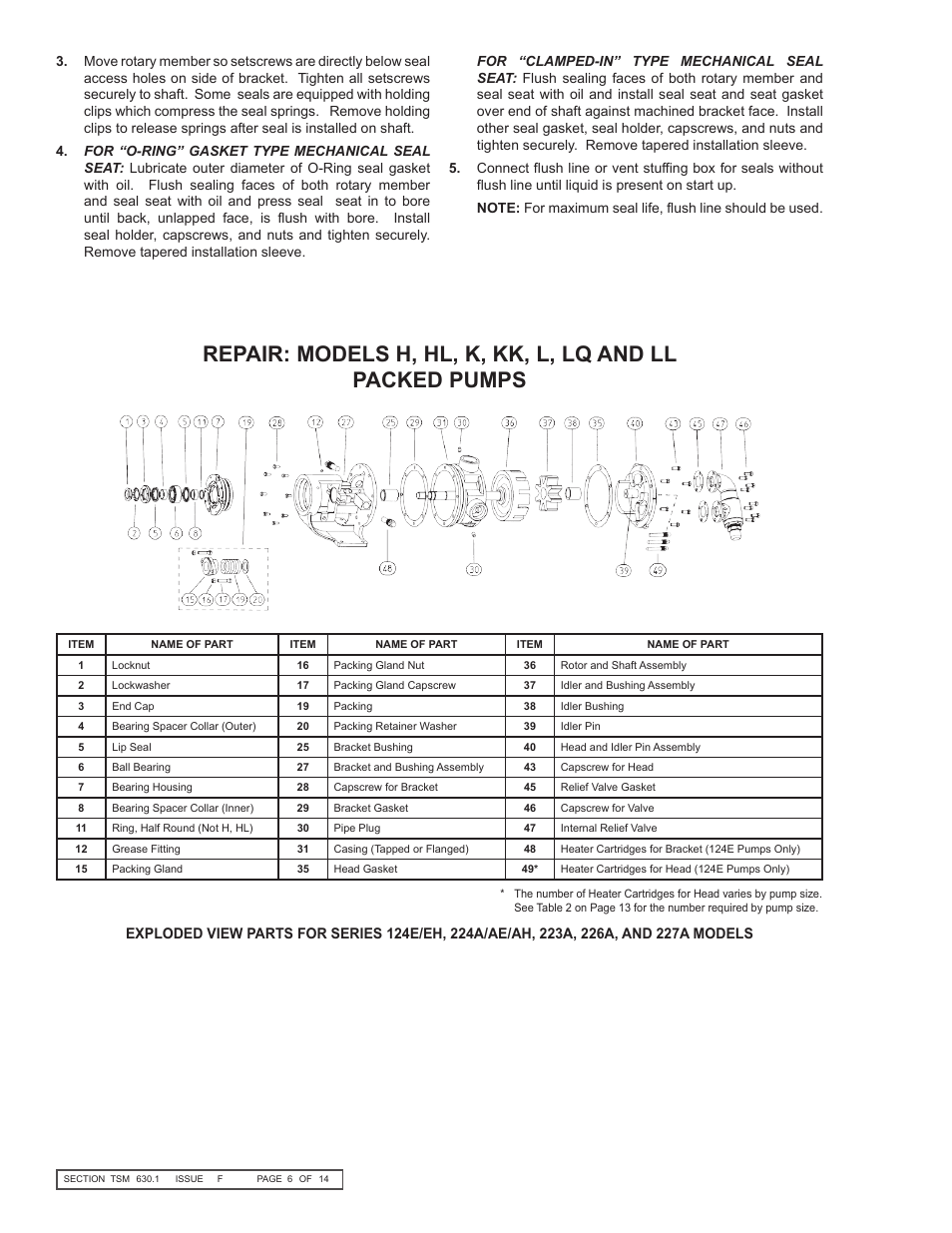 Viking Pump TSM630.1: H-LL Universal Seal User Manual | Page 6 / 14