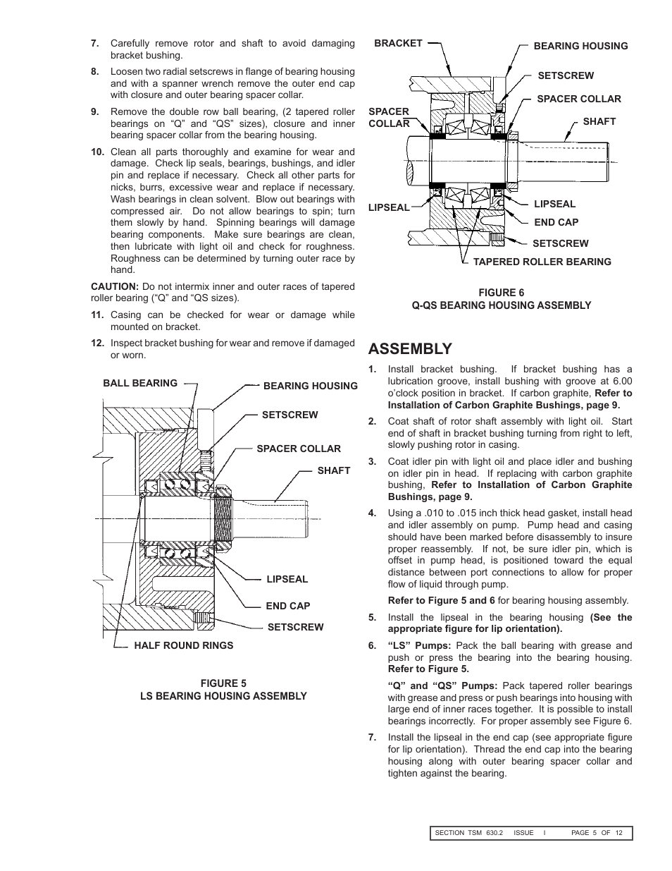Assembly | Viking Pump TSM630.2: LS-QS Universal Seal User Manual | Page 5 / 12