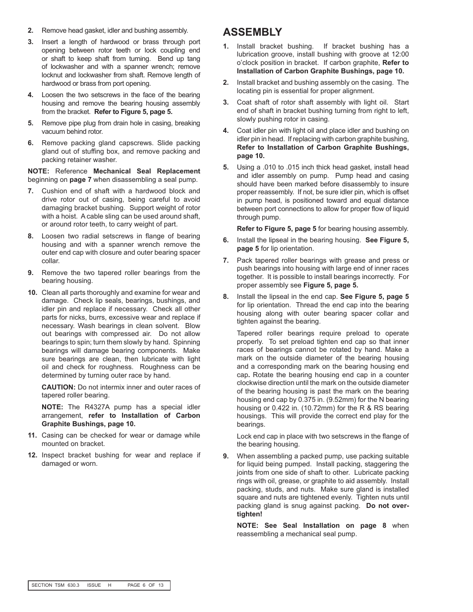 Assembly | Viking Pump TSM630.3: N-RS Universal Seal User Manual | Page 6 / 13