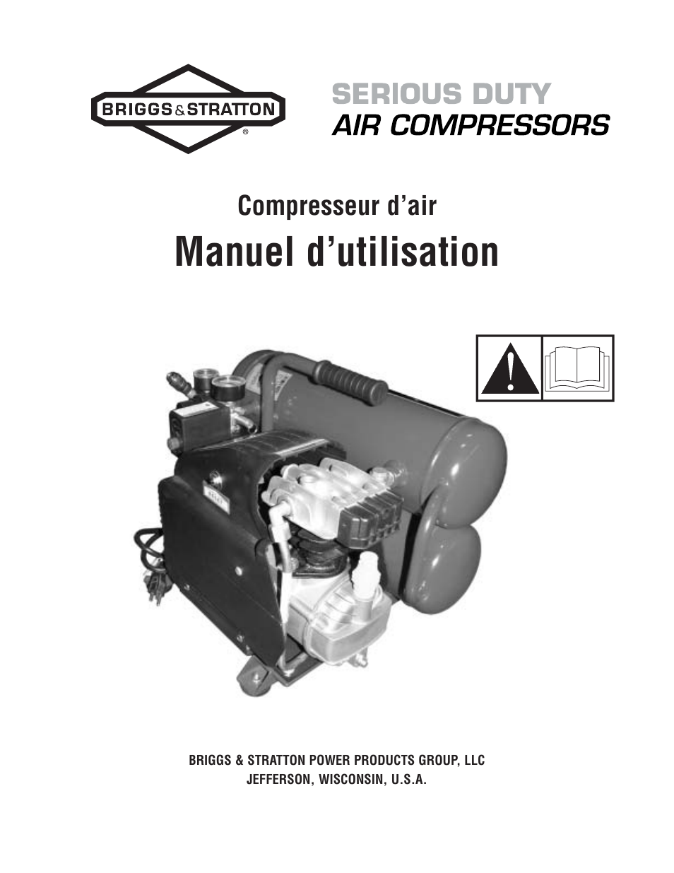 Manuel d’utilisation, Compresseur d’air | Briggs & Stratton Air Compressor User Manual | Page 41 / 60