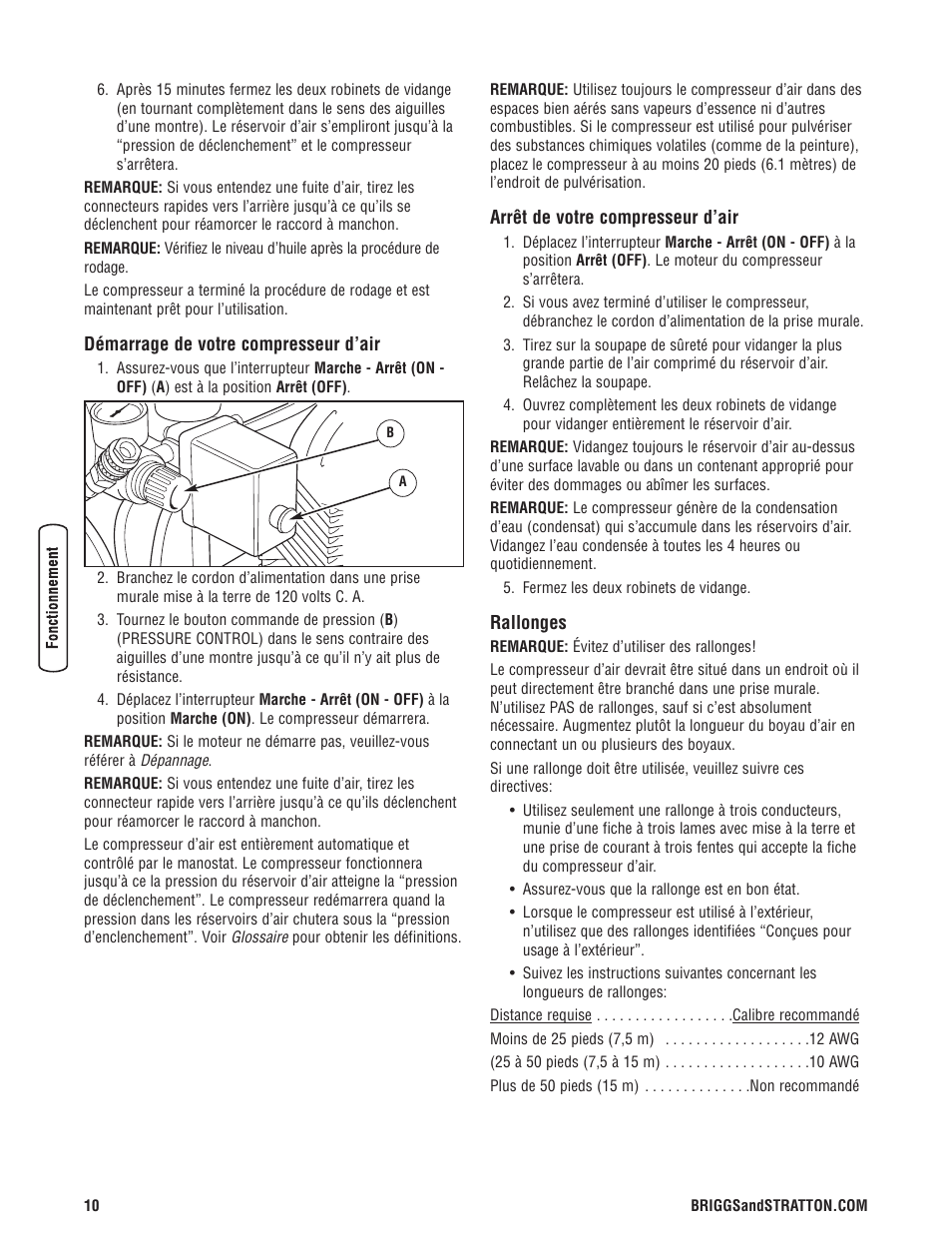 Briggs & Stratton Air Compressor User Manual | Page 50 / 60
