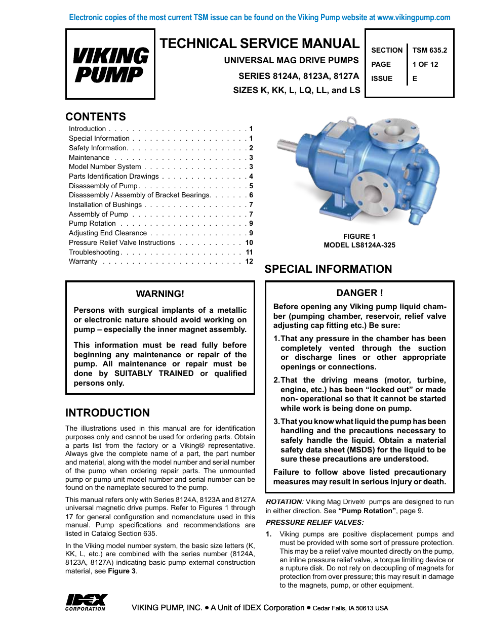 Viking Pump TSM635.2: K-LS Universal Mag Drive User Manual | 12 pages