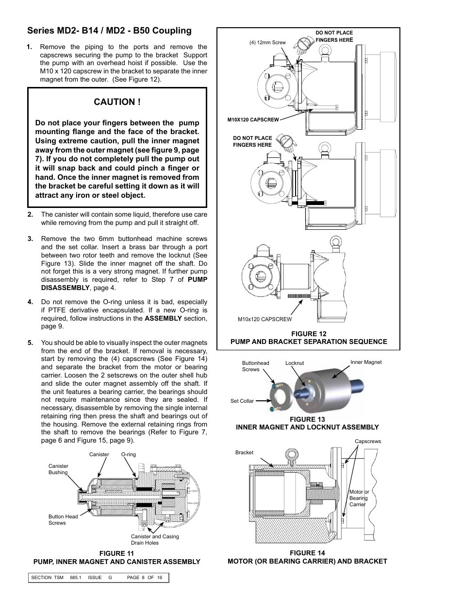 Caution | Viking Pump TSM685.1: GS-HL 855 User Manual | Page 8 / 16