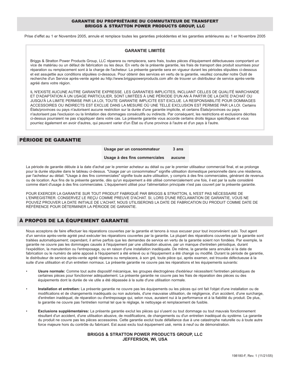 Briggs & Stratton 50A NEMA 3R User Manual | Page 19 / 28