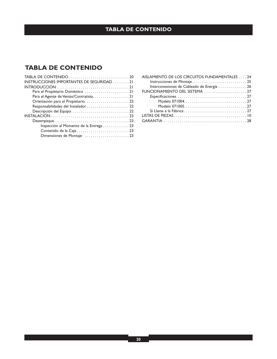 Briggs & Stratton 50A NEMA 3R User Manual | Page 20 / 28