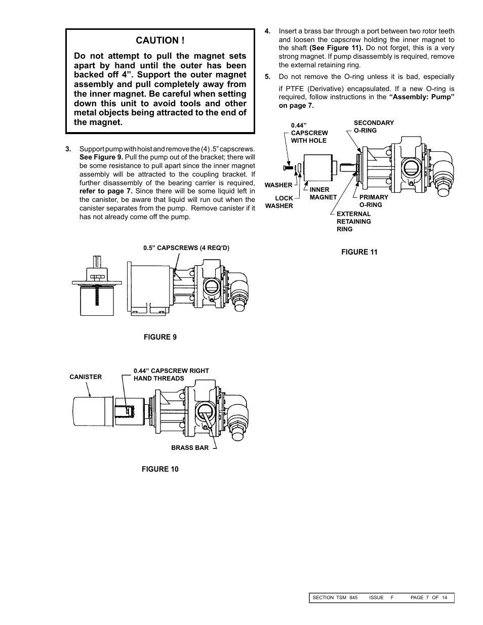 Caution | Viking Pump TSM845: K-KK 825, 823, 827 User Manual | Page 7 / 14