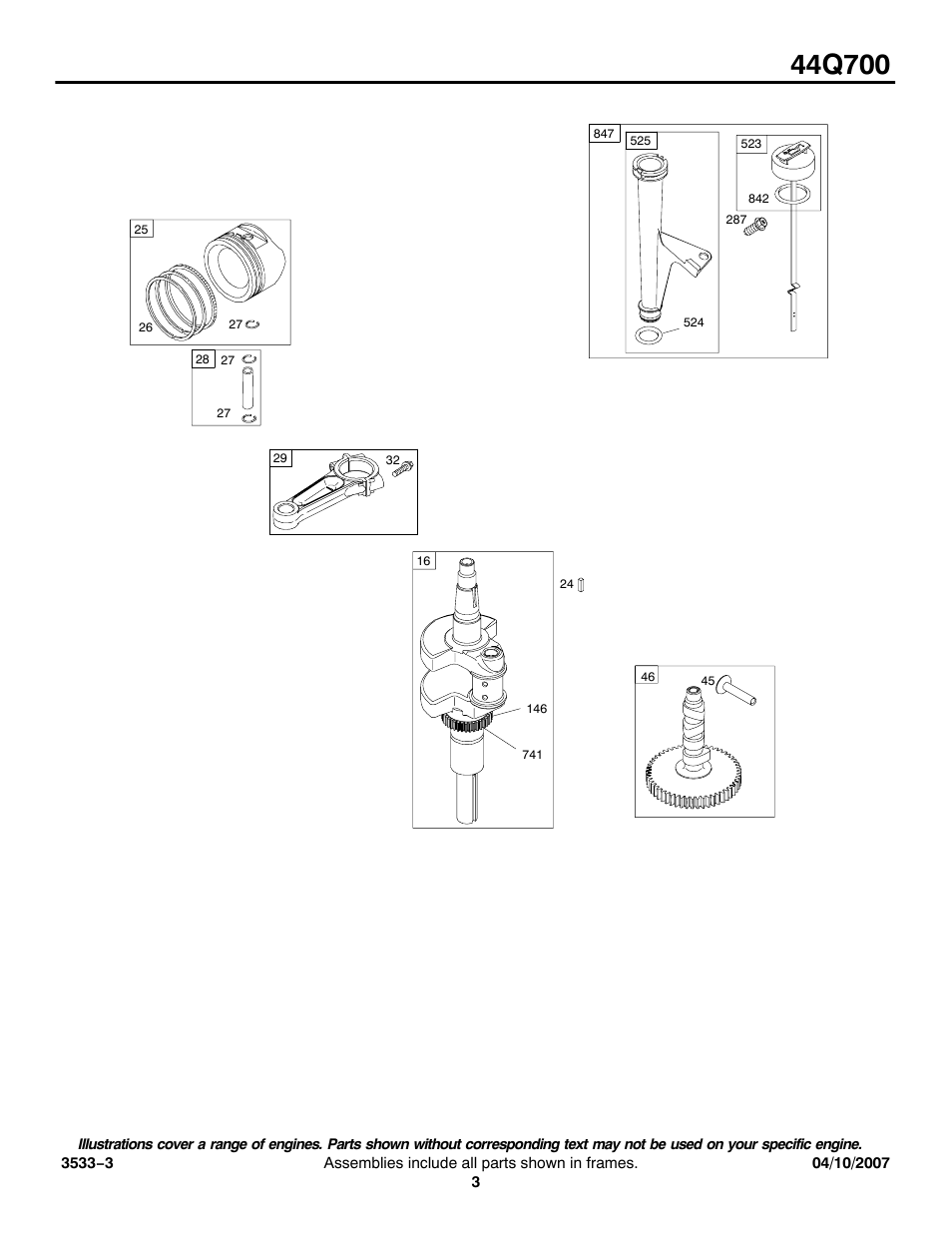 Briggs & Stratton 44Q700 User Manual | Page 3 / 12