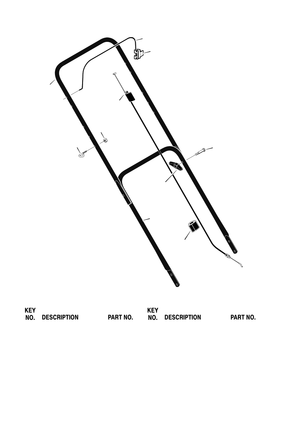 Handle - briggs & stratton models | Briggs & Stratton Push User Manual | Page 22 / 28