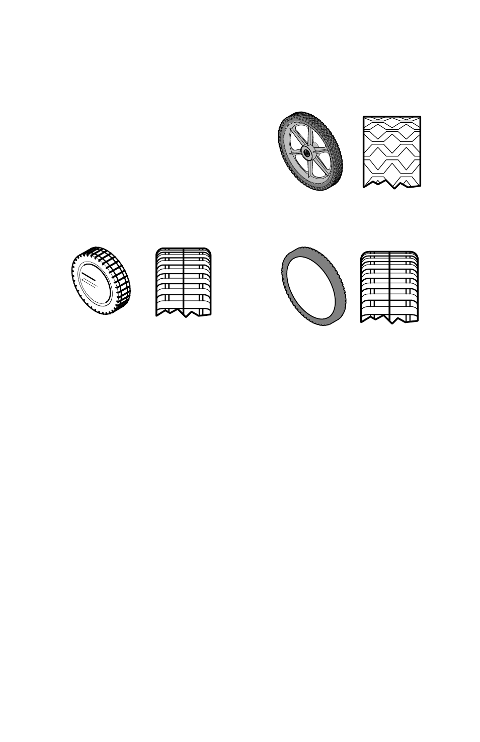 Wheels and tires, Ad b c | Briggs & Stratton Push User Manual | Page 26 / 28