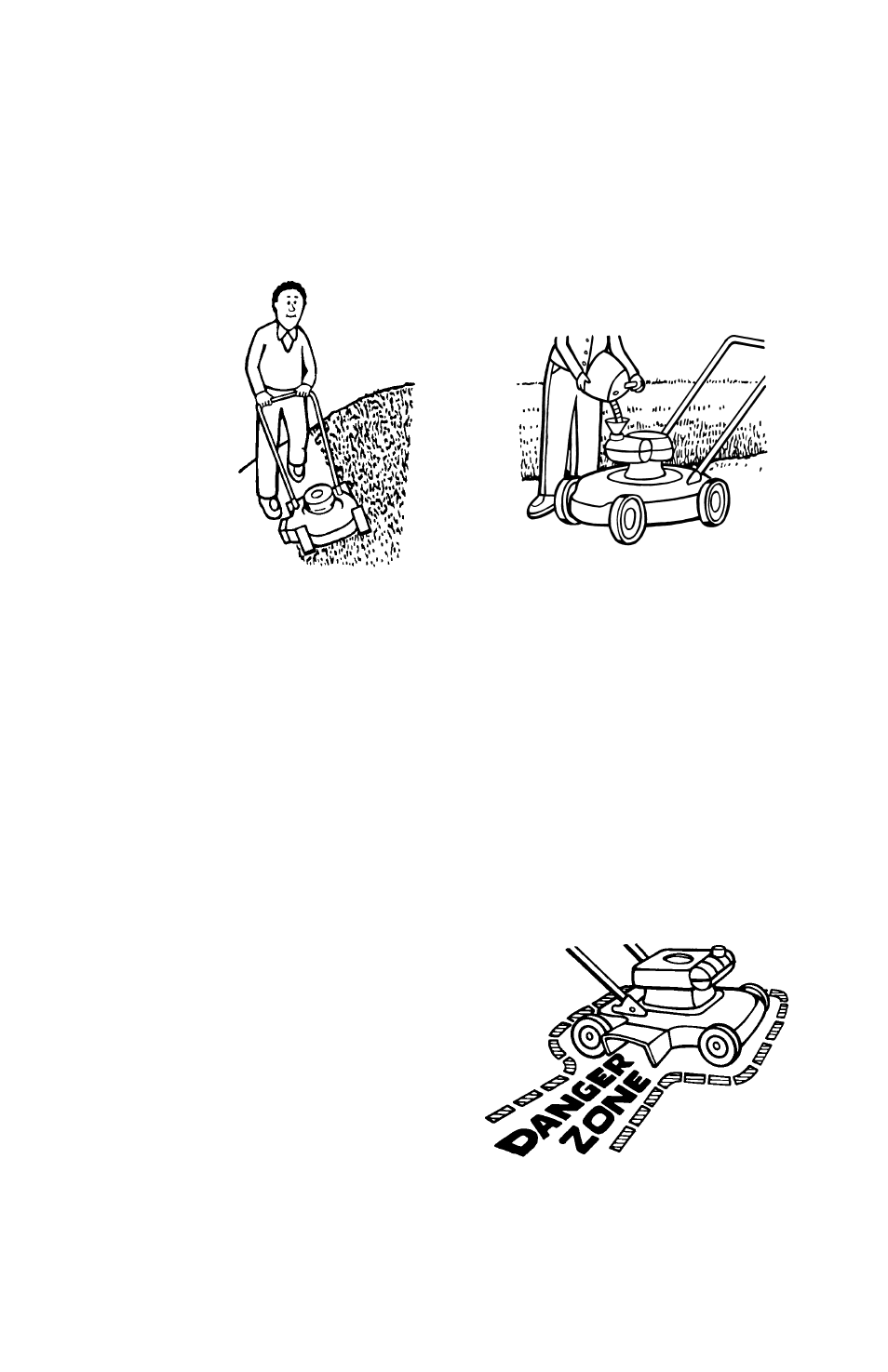 Safe mowing guide | Briggs & Stratton Push User Manual | Page 7 / 28