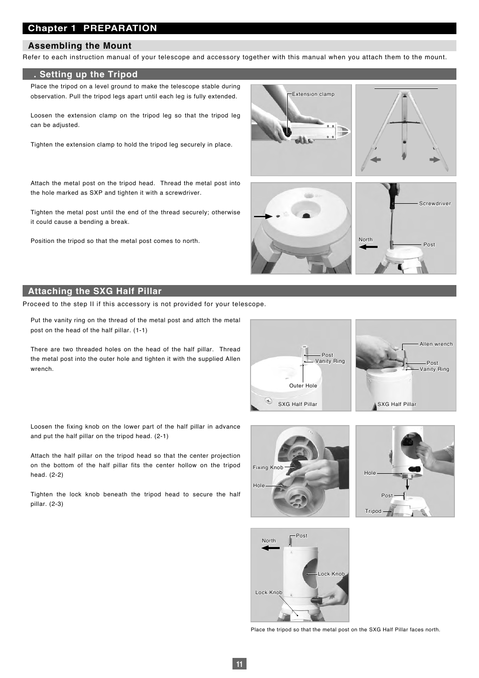 Vixen Sphinx SXP User Manual | Page 11 / 102