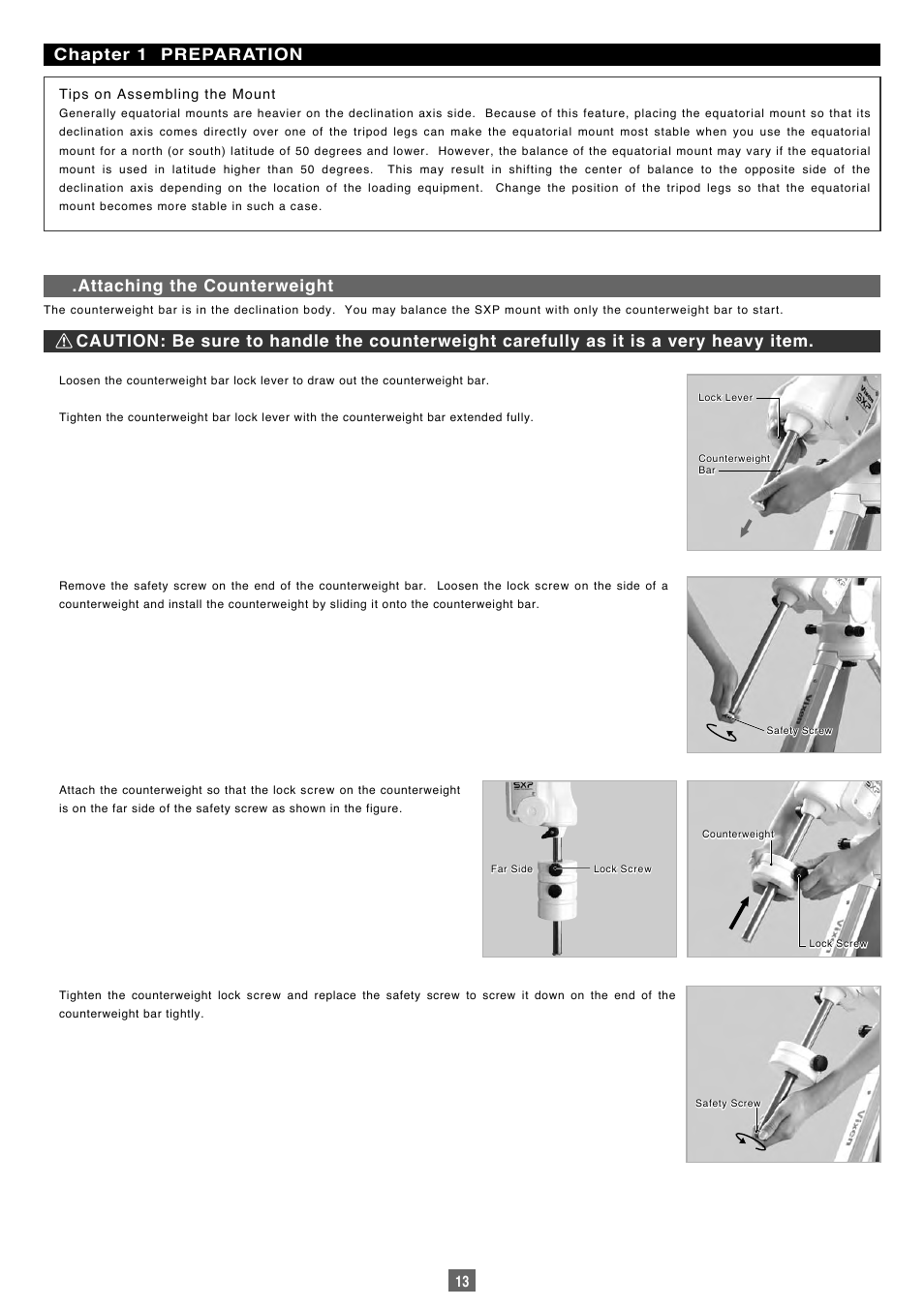 Vixen Sphinx SXP User Manual | Page 13 / 102