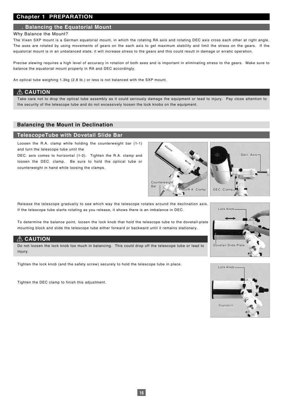 Vixen Sphinx SXP User Manual | Page 16 / 102