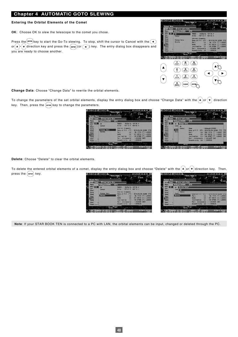 Chapter 4 automatic goto slewing | Vixen Sphinx SXP User Manual | Page 48 / 102