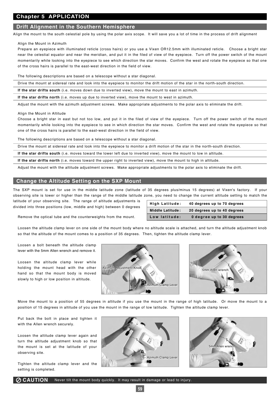 Vixen Sphinx SXP User Manual | Page 59 / 102