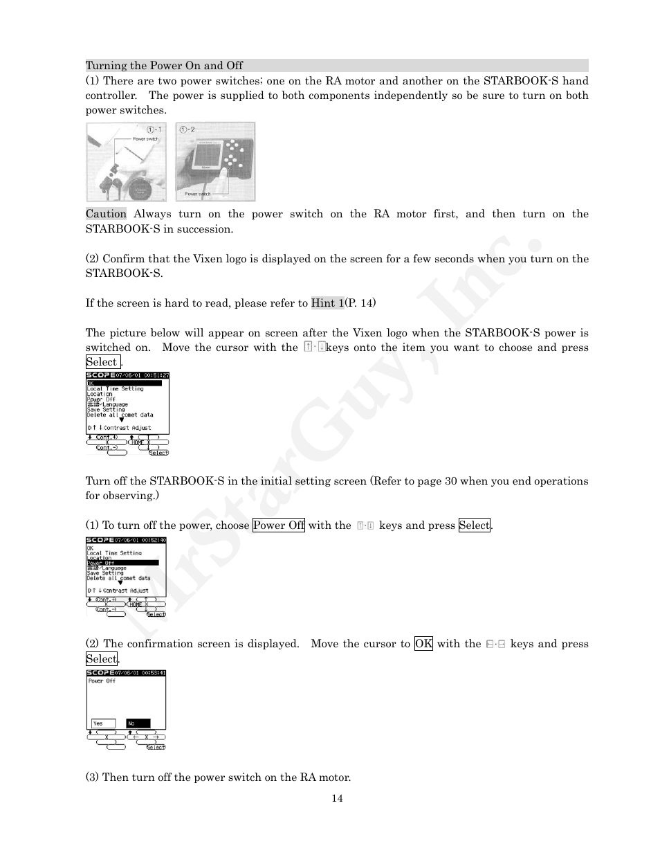 Mrstarguy, inc | Vixen STARBOOK-S User Manual | Page 14 / 61