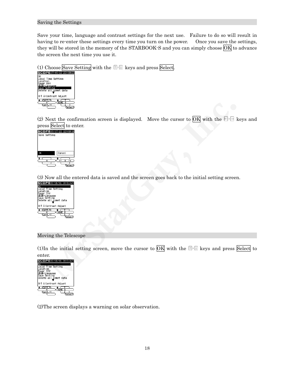 Mrstarguy, inc | Vixen STARBOOK-S User Manual | Page 18 / 61
