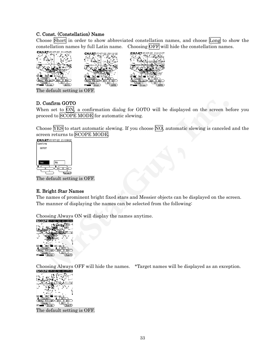 Mrstarguy, inc | Vixen STARBOOK-S User Manual | Page 33 / 61