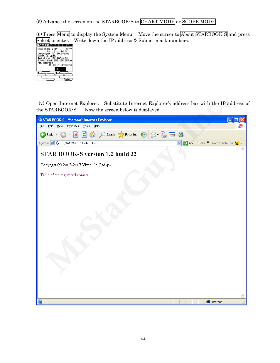 Mrstarguy, inc | Vixen STARBOOK-S User Manual | Page 44 / 61