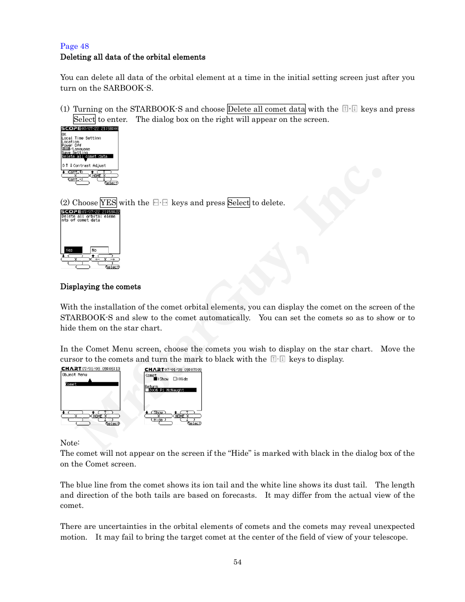 Mrstarguy, inc | Vixen STARBOOK-S User Manual | Page 54 / 61