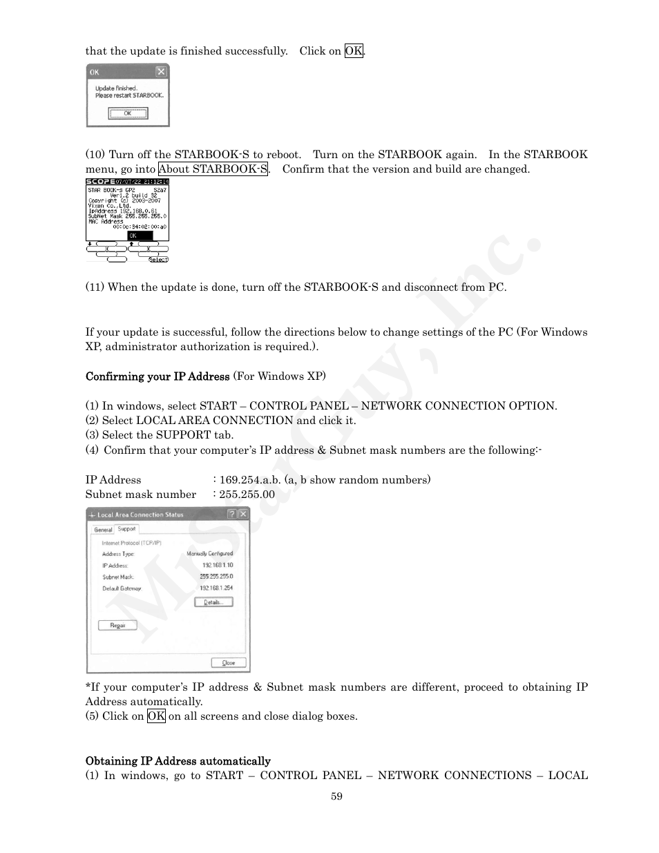 Mrstarguy, inc | Vixen STARBOOK-S User Manual | Page 59 / 61