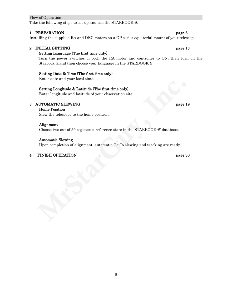Mrstarguy, inc | Vixen STARBOOK-S User Manual | Page 8 / 61