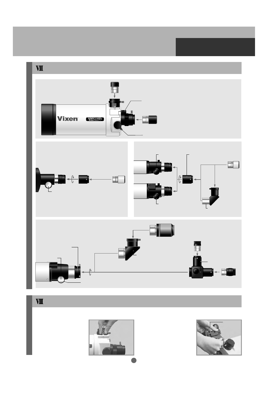Preparation, Attaching the finder scope (dot finder) | Vixen SKYPOD Altazimuth Mount User Manual | Page 13 / 48