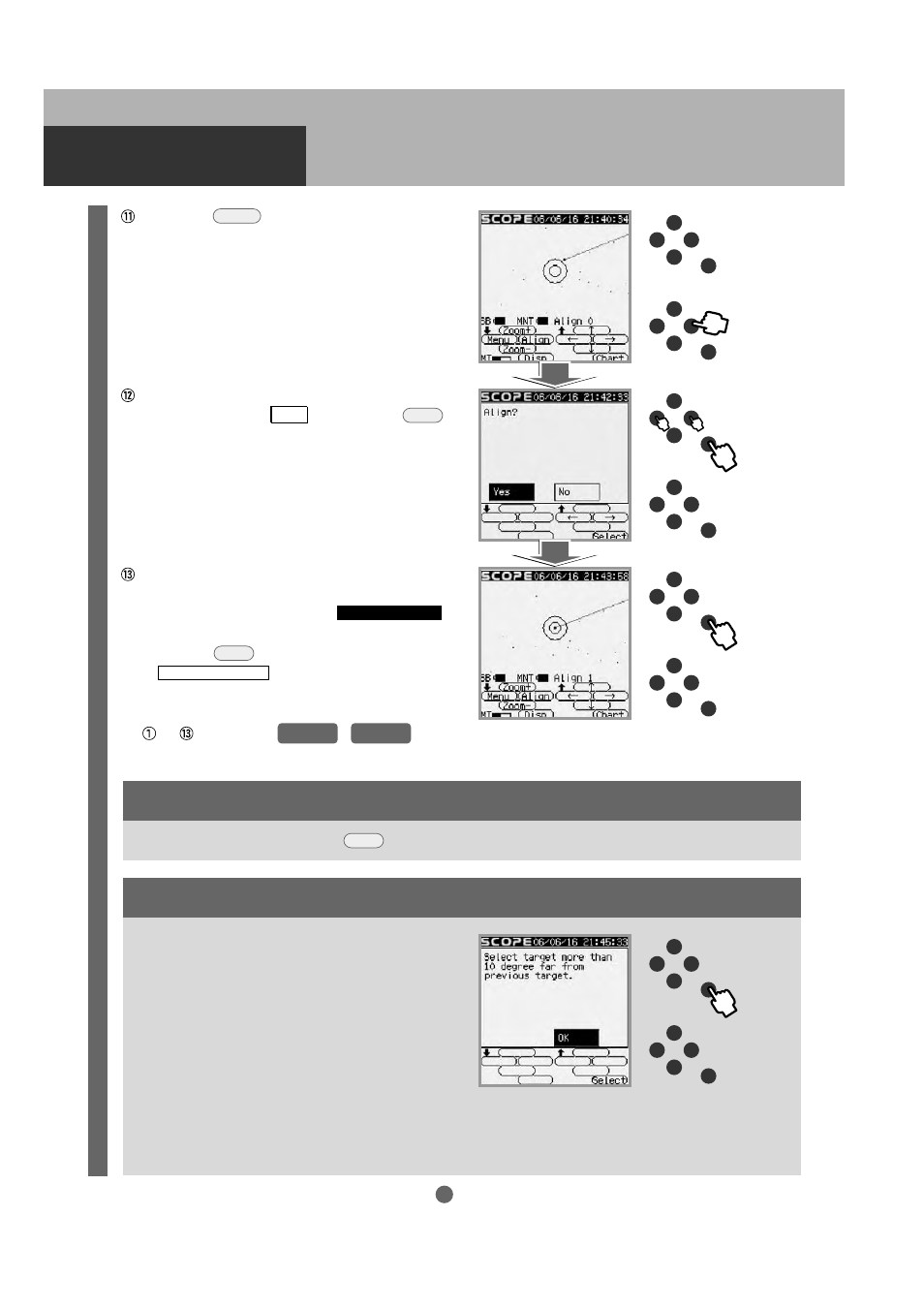 Automatic slewing, Alignment | Vixen SKYPOD Altazimuth Mount User Manual | Page 36 / 48