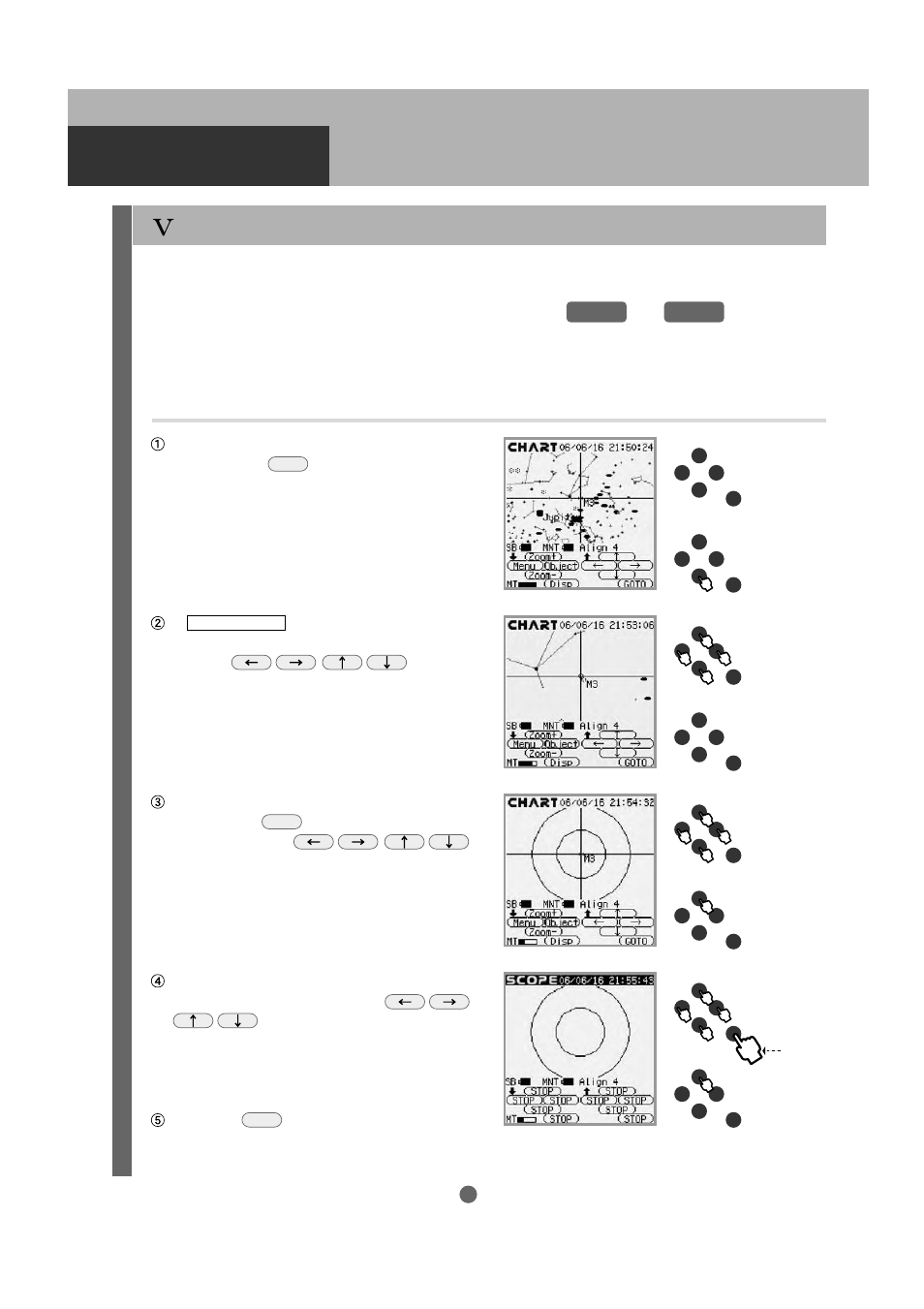 Automatic slewing, Starting automatic slewing | Vixen SKYPOD Altazimuth Mount User Manual | Page 38 / 48