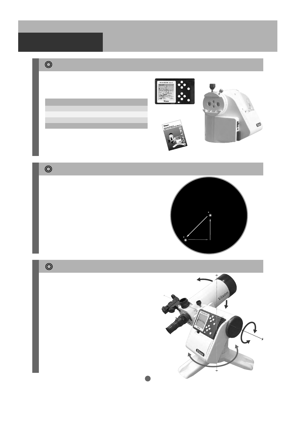 Before use | Vixen SKYPOD Altazimuth Mount User Manual | Page 4 / 48