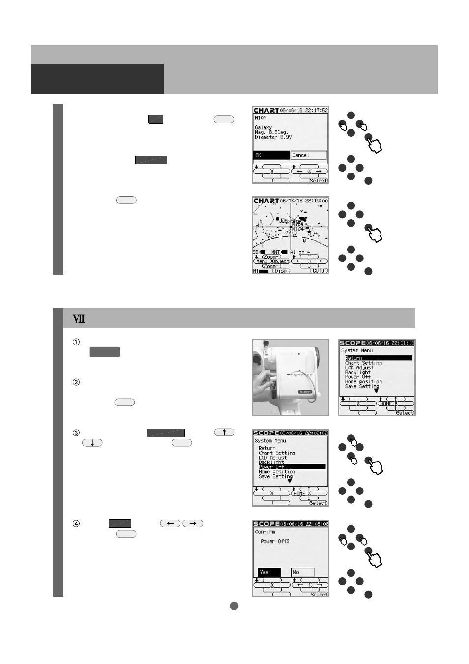 Automatic slewing, Completing observing | Vixen SKYPOD Altazimuth Mount User Manual | Page 42 / 48