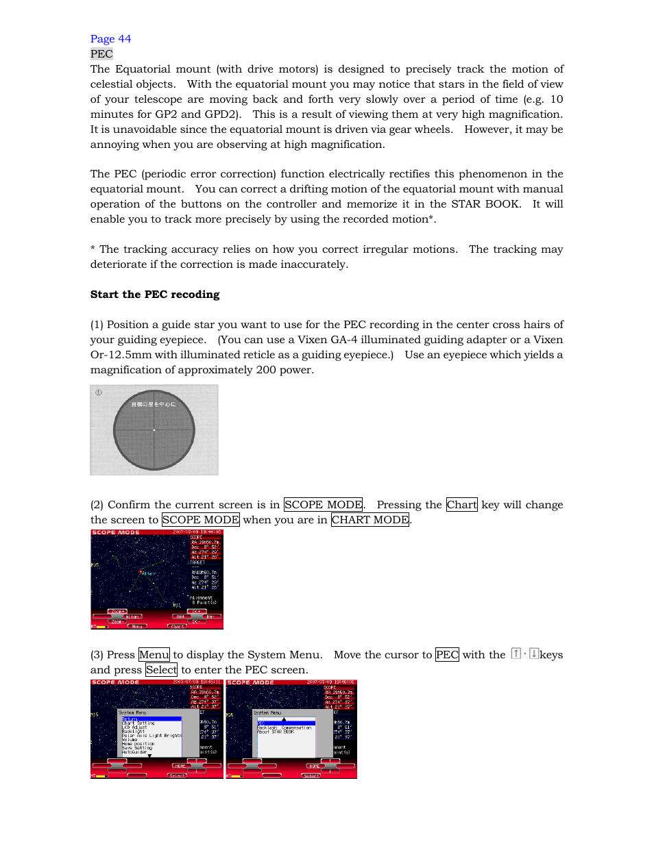 Vixen SPHINX SXD Mount User Manual | Page 43 / 61