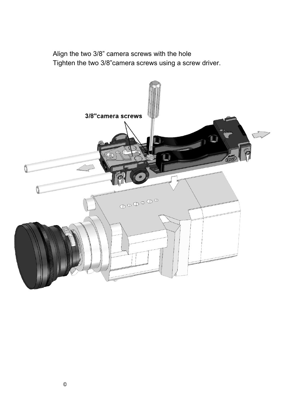 Vocas Base plate for Sony PMW-F5/55 User Manual | Page 6 / 8