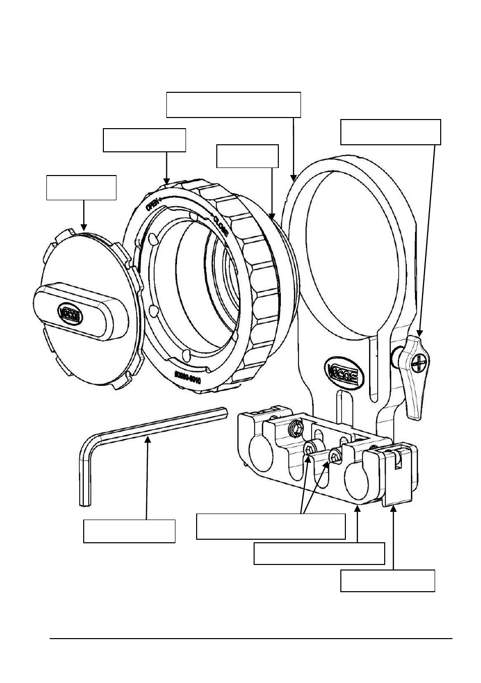 Guide to components | Vocas E-mount to PL adapter User Manual | Page 3 / 6