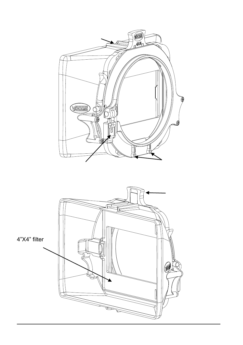 Guide to components, mb-215 matte box #0200-0215 | Vocas MB-2XX matte box User Manual | Page 3 / 7
